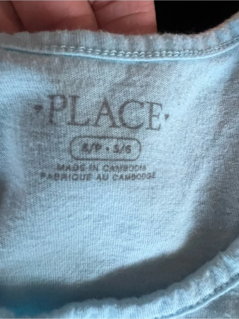 The Children's Place Light Blue Floral Peace Sign Tank Top with Butterfly